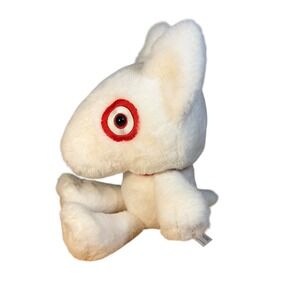 Target Bullseye Dog Mascot 2023 White Plush Animal Adventure 10" Stuffed Animal